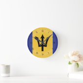 Barbados Flag Runde Wanduhr (Zuhause)