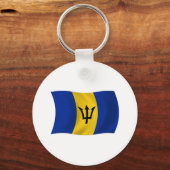 Barbados Flag Schlüsselanhänger (Vorderseite)