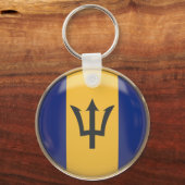 Barbados Flag Schlüsselanhänger (Vorderseite)