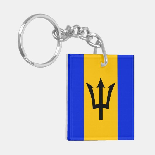 Barbados Flag Schlüsselanhänger (Vorderseite links)