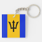 Barbados Flag Schlüsselanhänger (Rückseite)