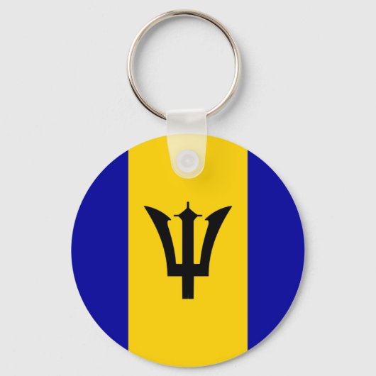 Barbados Flag Schlüsselanhänger (Vorderseite)
