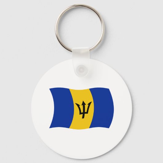 Barbados Flag Schlüsselanhänger (Vorderseite)