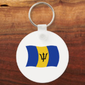 Barbados Flag Schlüsselanhänger (Vorderseite)
