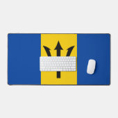 Barbados Flag Schreibtischunterlage (Tastatur & Maus)