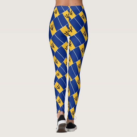 BARBADOS FLAG Scripting Personalisiert Leggings (Rückseite)