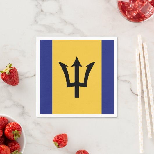 Barbados Flag Serviette (Beispiel)