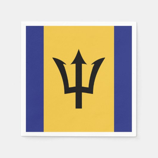Barbados Flag Serviette (Vorderseite)