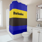 Barbados Flag Streifen Farben Duschvorhang (Beispiel)