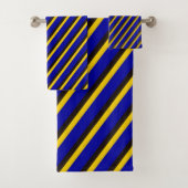 Barbados Flag Stripfarben Badhandtuch Set (Insitu)