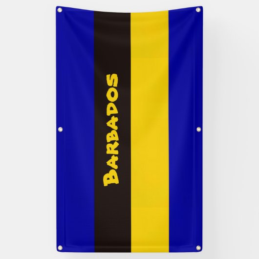 Barbados Flag Stripfarben Banner (Vertikal)