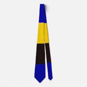 Barbados Flag Stripfarben Krawatte