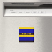 Barbados Flag Stripfarben Magnet (In Situ (Geschirrspüler))