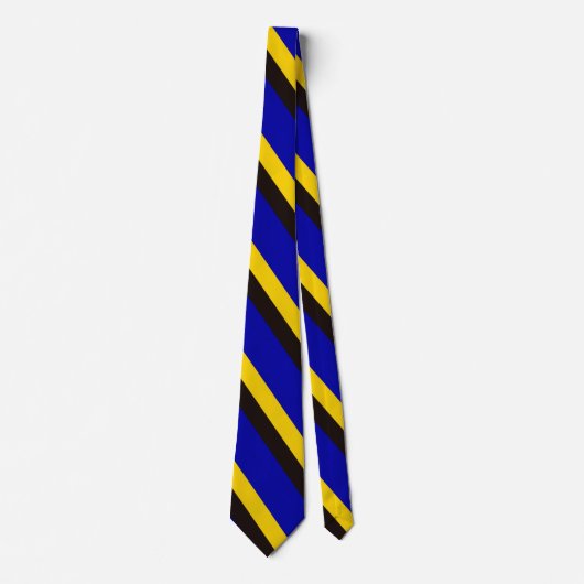 Barbados Flag Stripfarben Neck Tie Krawatte (Vorderseite)