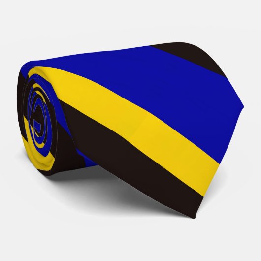Barbados Flag Stripfarben Neck Tie Krawatte (Gerollt)