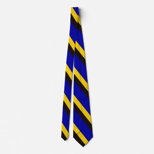 Barbados Flag Stripfarben Neck Tie Krawatte (Rückseite)