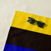Barbados Flag Stripfarben Strandtuch (Beispiel)