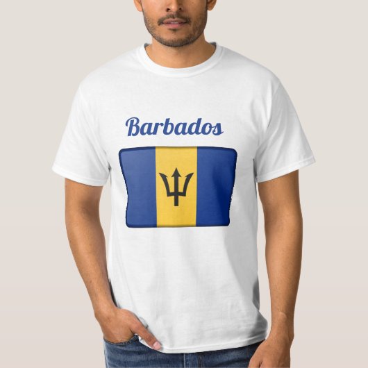 Barbados Flag T - Shirt (Vorderseite)