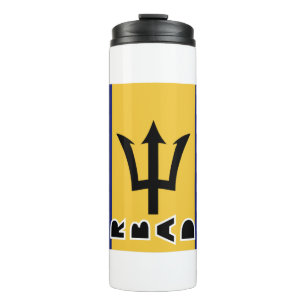 Barbados Flag Thermal Tumbler Thermosbecher