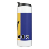 Barbados Flag Thermal Tumbler Thermosbecher (Nach rechts gedreht)