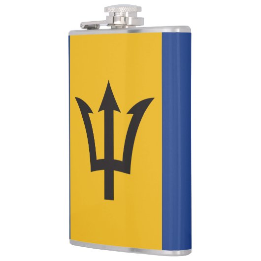 Barbados Flag total groß Flachmann (Links)