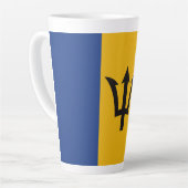 Barbados Flag Totally Milchtasse (Linke Ecke)