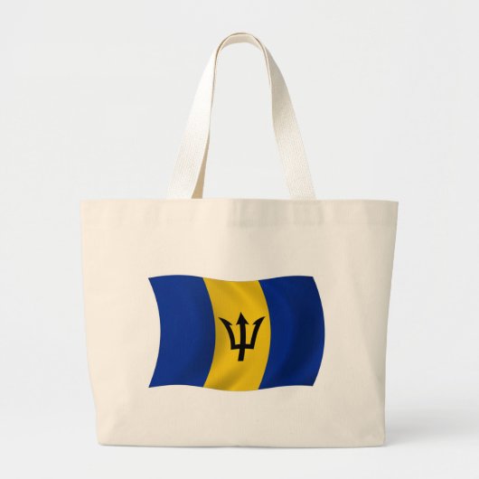 Barbados Flag Tote Bag Jumbo Stoffbeutel (Vorne)