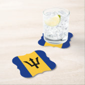 Barbados Flag Untersetzer (Vor Ort)