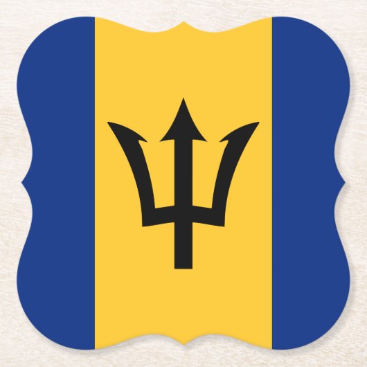 Barbados Flag Untersetzer (Vorderseite)