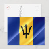 Barbados - Flag Wave - Postkarte (Vorne/Hinten)