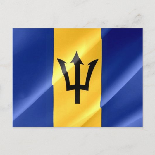 Barbados - Flag Wave - Postkarte (Vorderseite)