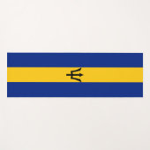 Barbados Flag Yogamatte (Vorderseite (Horizontal))