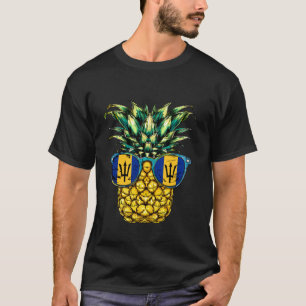 Barbados-Flagge Ananas Bajan Wurzeln Bajan Stolz T T-Shirt