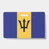 Barbados-Flagge Ausweis (Rückseite)