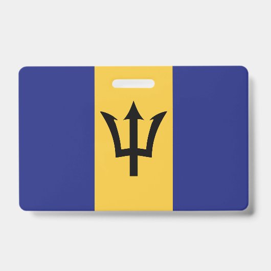 Barbados-Flagge Ausweis (Vorderseite)