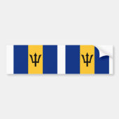 Barbados-Flagge Autoaufkleber (Vorne)