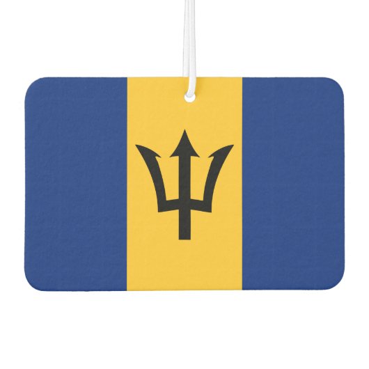 Barbados-Flagge Autolufterfrischer (Vorderseite)