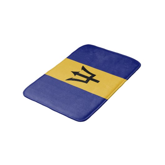 Barbados-Flagge Badematte (Schrägansicht)