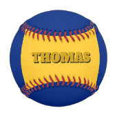 Barbados-Flagge, Barbados, Monogramm/Baseball-Bäll Baseball (Vorderseite)