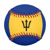 Barbados-Flagge, Barbados-Sport / Baseball-Bälle Baseball (Rückseite)