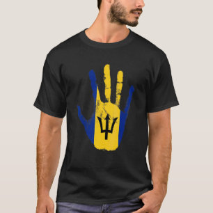 Barbados-Flagge Bridgetown Hand Sport Fußball Barb T-Shirt