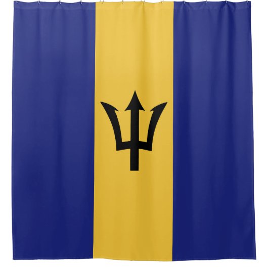 Barbados-Flagge Duschvorhang (Vorderseite)