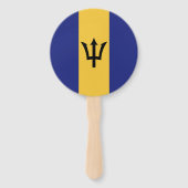 Barbados-Flagge Fächer (Rückseite)