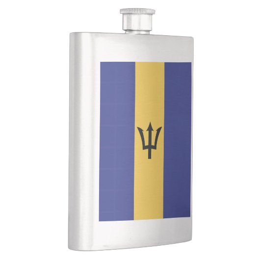 Barbados-Flagge Flachmann (Rechts)