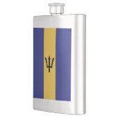 Barbados-Flagge Flachmann (Links)