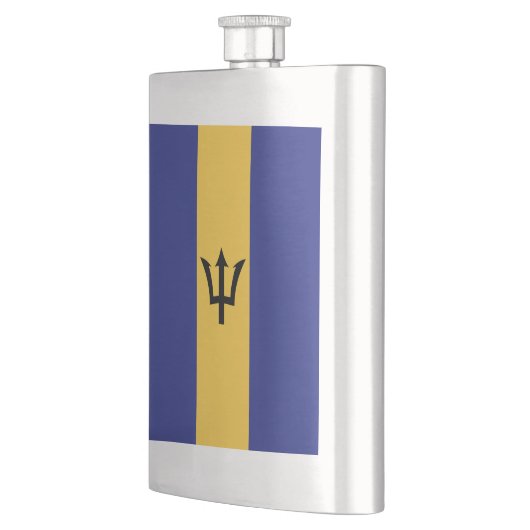 Barbados-Flagge Flachmann (Links)