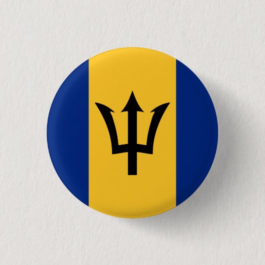 Barbados-Flagge, Flagge Button (Vorderseite)