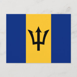 Barbados-Flagge, Flagge Postkarte