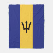 Barbados-Flagge Fleecedecke (Vorderseite)