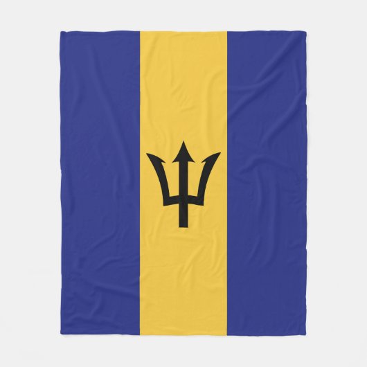 Barbados-Flagge Fleecedecke (Vorderseite)